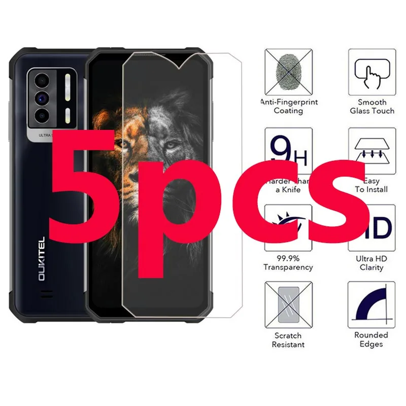 5 шт. 2.5D прозрачное закаленное стекло передняя защита для Oukitel WP17 защитная пленка
