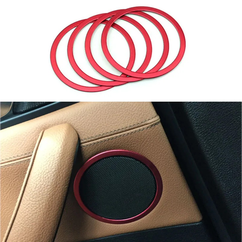 4 шт. наклейка на раму автомобильного динамика интерьерное покрытие кольца