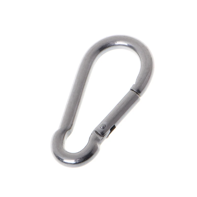 

304 Stainless Steel Spring Carabiner Snap Hook Keychain Quick Link Lock Buckle High Quality