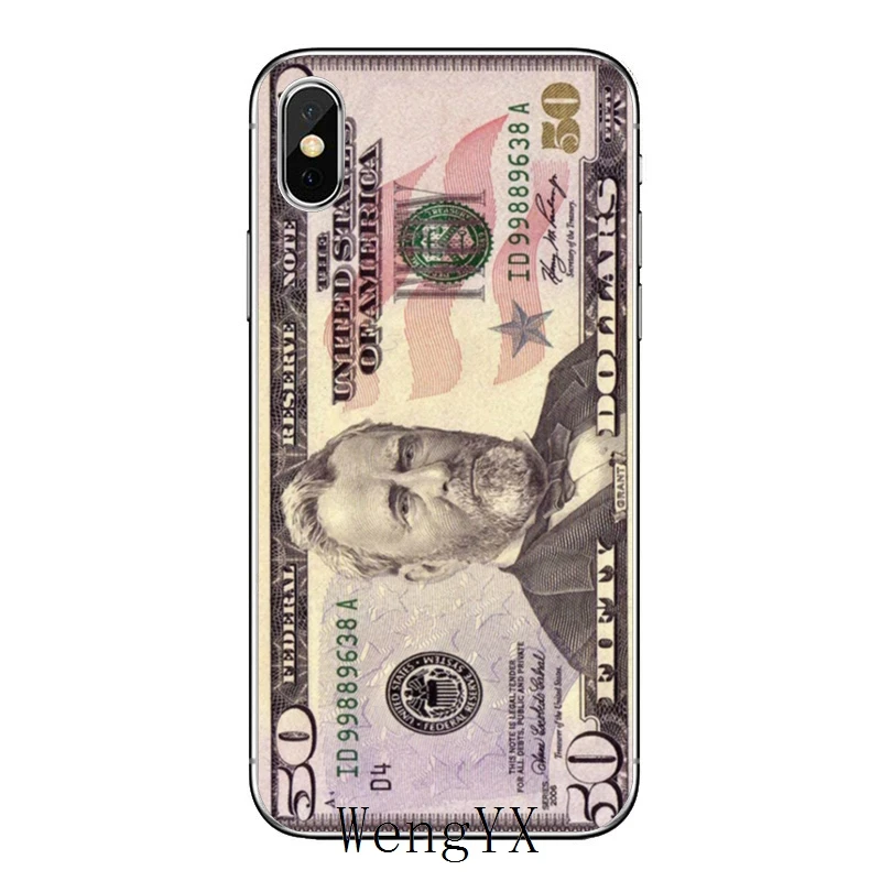 Для iPhone 11 pro XR X XS Max 8 7 6s plus SE 5s 5c iPod Touch 5 6 Чехол для денег долларов купюр Бен Франклин - Цвет: Ben-Franklin-A-12