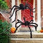 1 шт., 30 см, 50 см, 75 см, черный плюшевый паук