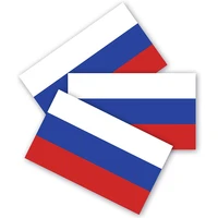 russian flag bumper stickers 3 packs are made of durable waterproof material cartruck shipmacbooklaptop auto decoration