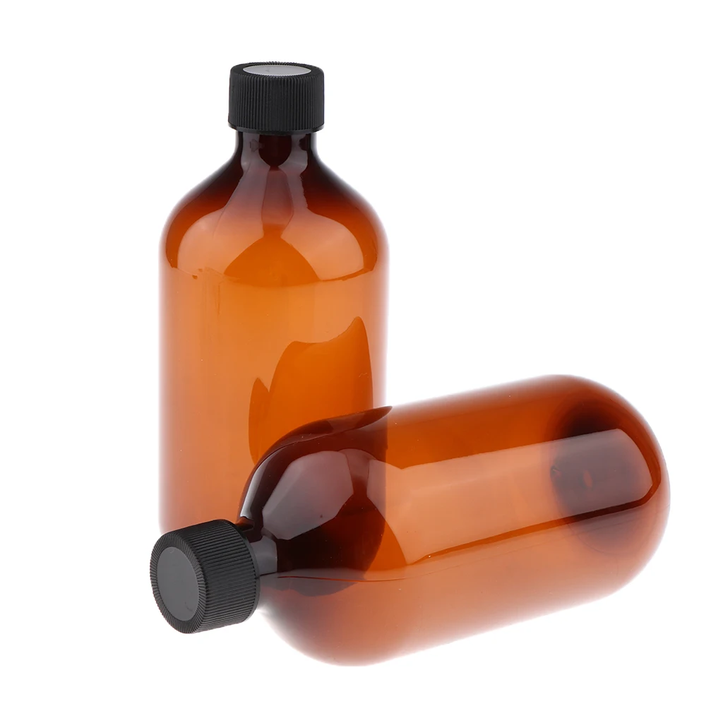 2 шт 500 мл Пластик винтовые бутылочные путешествия шампунь косметический