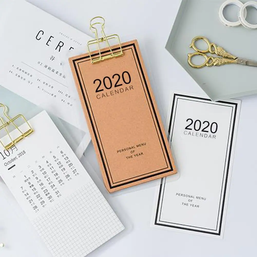 Простой Инновационный индивидуальный календарь 2020 сделай сам настольный