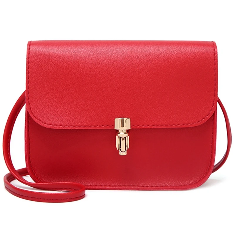 Мода дикая девушка маленькая сумочка Простой Досуг сумка на плечо красный|Сумки