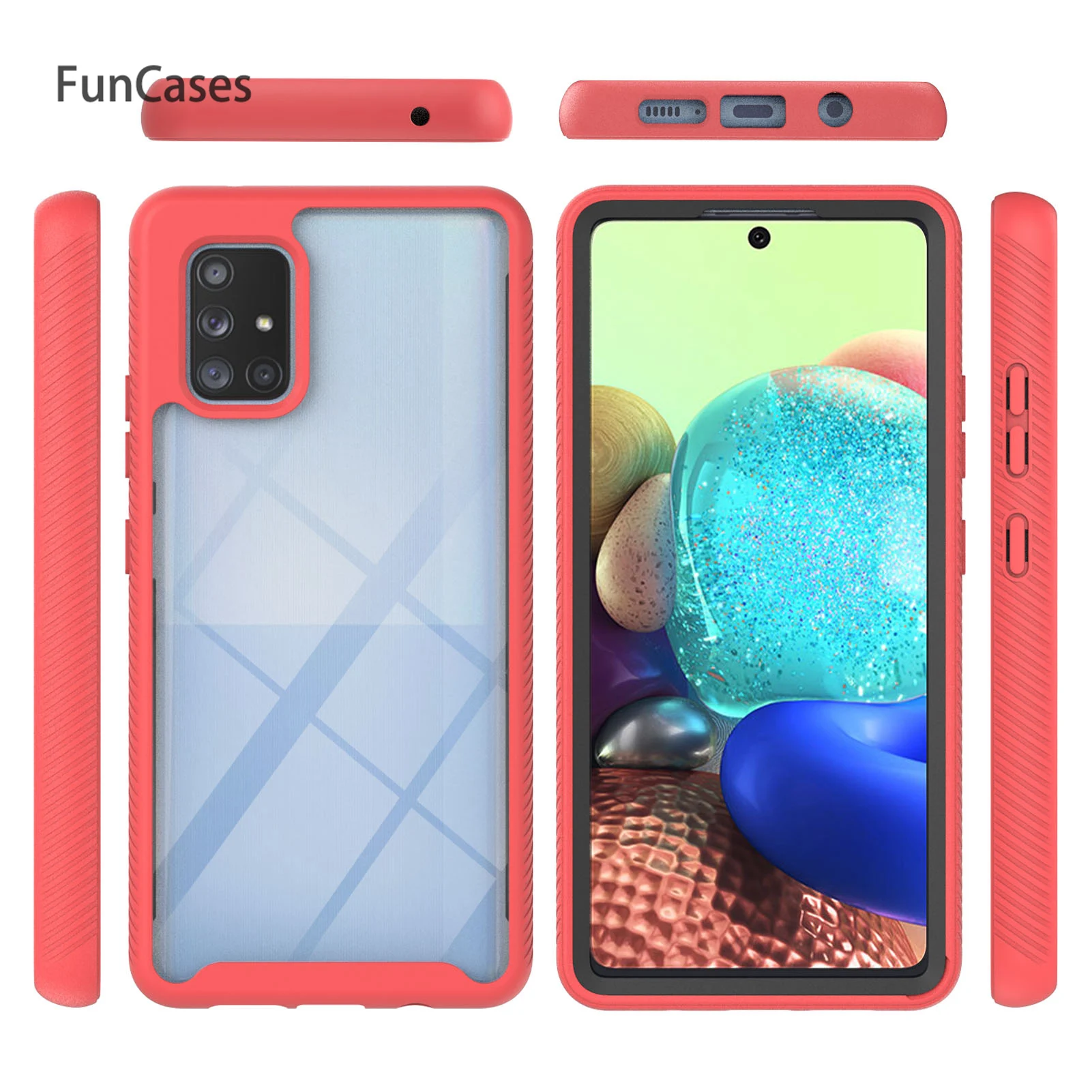 Fashion Soft TPU Cases For capinha Samsung A Quantum Caso Case Luxury Mobile Shell sFor telefon A71 5G Front And Back