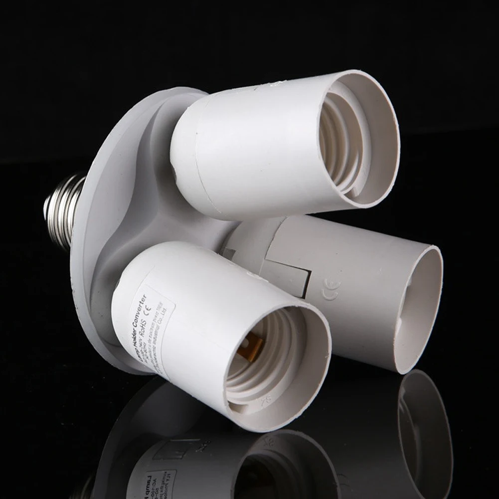 

new 110V-240V lamp socket Splitter Light Lamp Bulb Adapter Holder Photo Video Studio 3 in 1 and 7in1 E27 Base Socket adapter