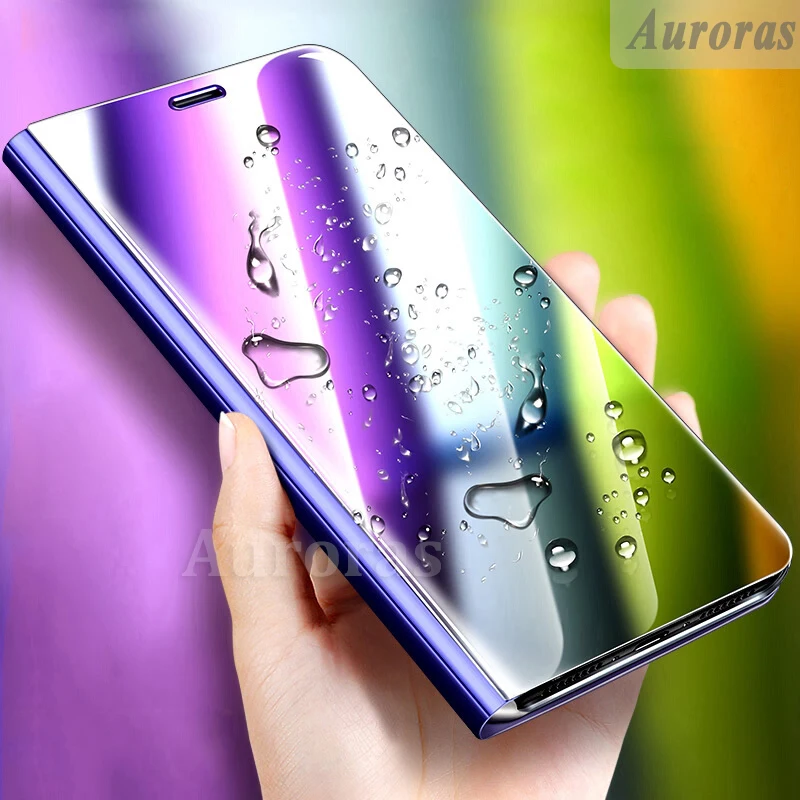 Чехол подставка Auroras для HUAWEI Y9S зеркальный книжка Huawei противоударный чехол