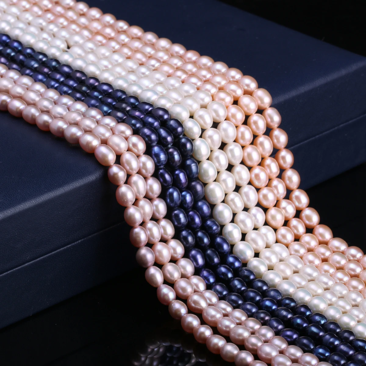 

Hot Selling Natural Freshwater Rice Pearl Boutique Beads Making DIY Fashion Charm Necklace Bracelet Jewelry Gift Accessories