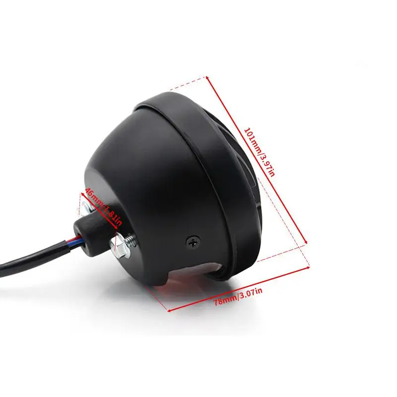 Светодиодный круглый задний стоп-сигнал для мотоцикла Harley Bobber Chopper scooter