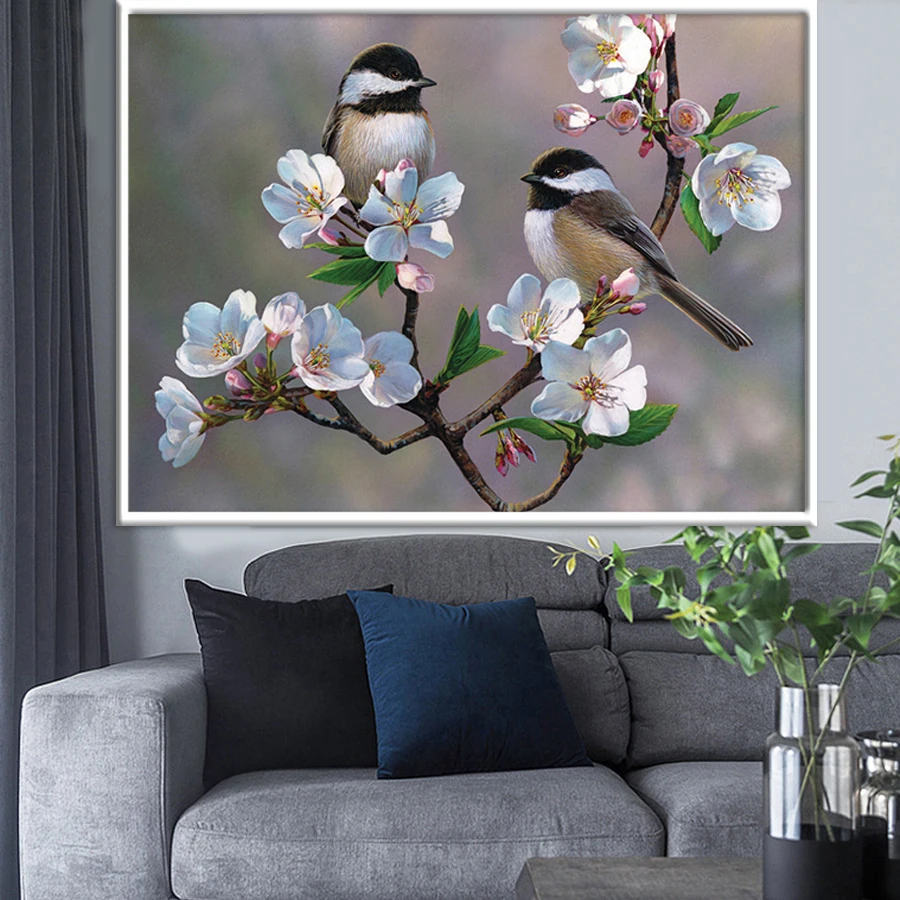 Алмазная 5D картина натуральные птицы круглые алмазные 3d картины сделай сам