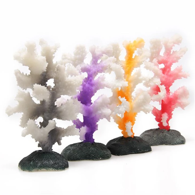 Искусственная светящаяся Коралловое растение украшения для аквариума