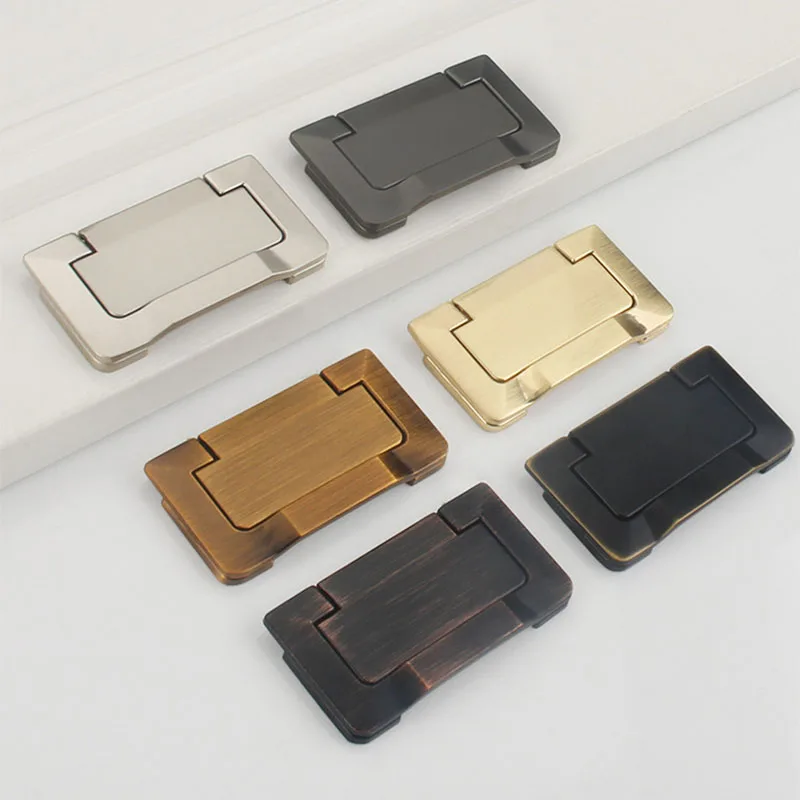 Цинковый сплав мебельная фурнитура для ящиков тянет Скрытая встряхивание ручка