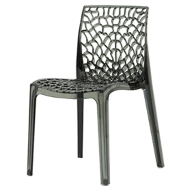 

terrace photography props net red transparent outdoor tables and chairs PC acrylic crystal glass dining chair