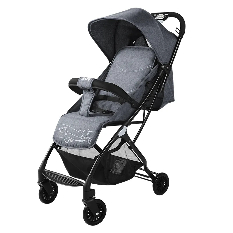 Детская коляска S1 может сидеть и лежать светильник переносная Складная с высоким