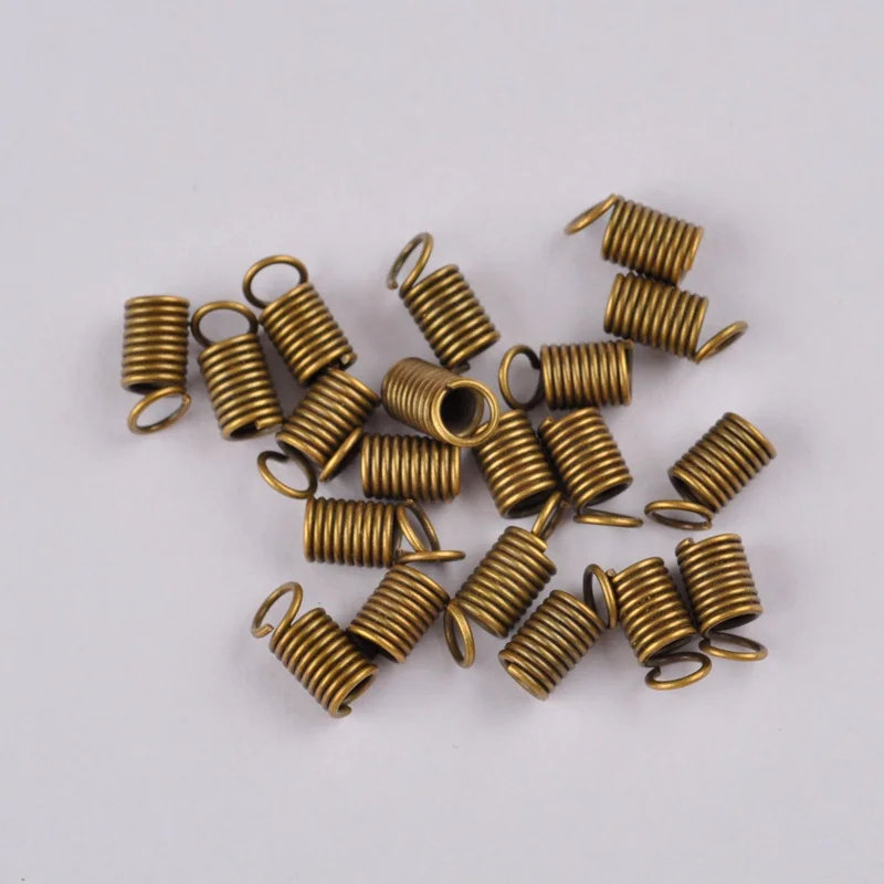 1000 шт плетеный шнур концы зажимы Крепежные разъемы обжимные концевые колпачки