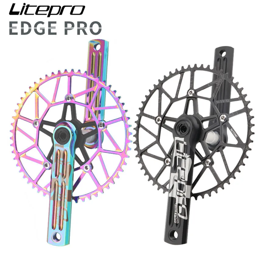 Litepro EdgePro полый ОДНА ЗВЕЗДОЧКА коленчатая цепь колесо складной велосипед 130 BCD 170
