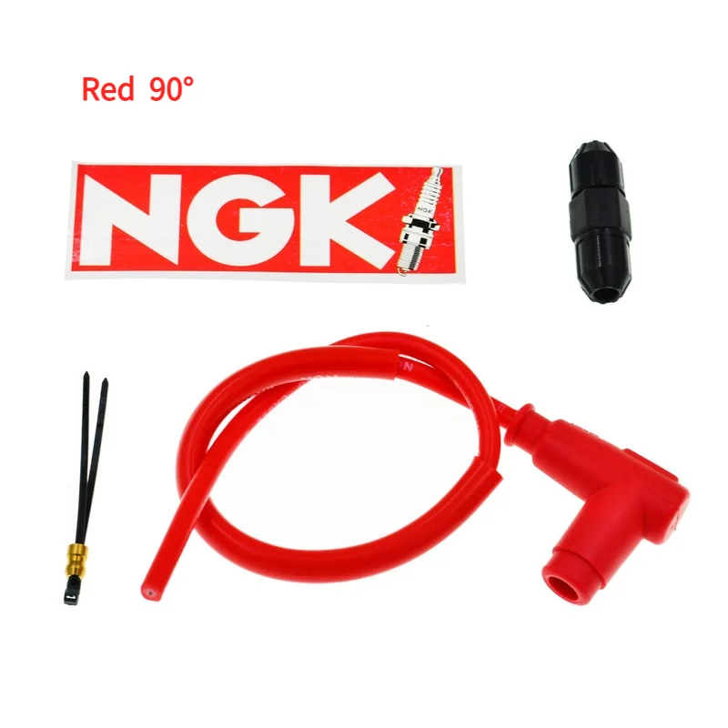 Универсальный мотоциклетный NGK катушка зажигания Свеча Иридиевый силовой кабель