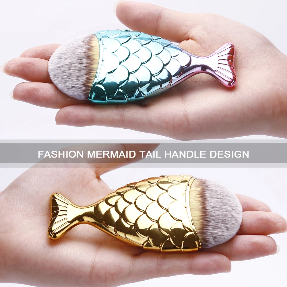 Бренд Miss Gorgeous 1 шт. Кисть для макияжа в форме рыбы косметические кисти основы