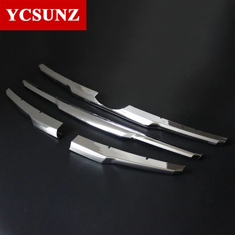 

Хромированная передняя решетка из АБС-пластика для Toyota Hilux Vigo 2012 2013 2014, аксессуары для стайлинга автомобилей Ycsunz