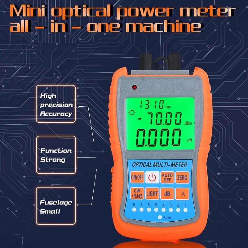 COMPTYCO AUA-G70B/50B 4 in1 Mini Optical Power Meter Visual Fault Locator Network Cable Test Optical Fiber Tester 10KM 30KM VFL