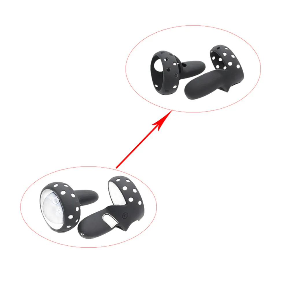 

Non-slip VR Controller Protective Case Handle Sleeve Soft Skin Cover Protection Accessories for Oculus Quest 2 VR Headset Grip