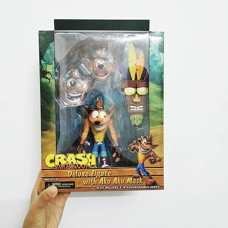 NECA оригинальная игра Crash Bandicoot серии Aku маска АКУ фигурка модель игрушки кукла для
