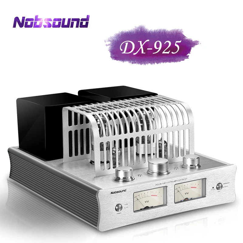 Nobsound DX925 Hifi Power Amplifier Electronic Tube Bluetooth Preampifier Home Single-Ended Class A Power Amp Audio Player