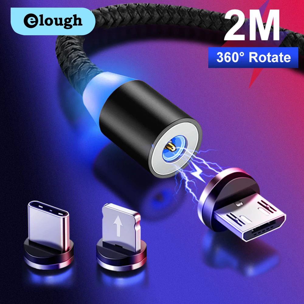 

Elough Magnetic Charging Micro USB Cable Charger for iPhone Xiaomi Mobile Phone Magnet USB Charger Type C Cable Cord El360