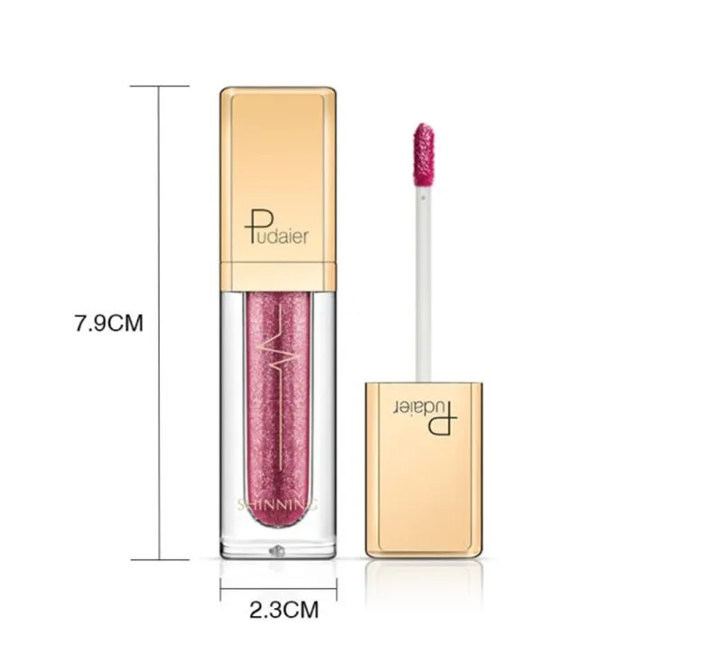 18 цветов блестящие тени для век палитра водонепроницаемые жидкие мерцающие