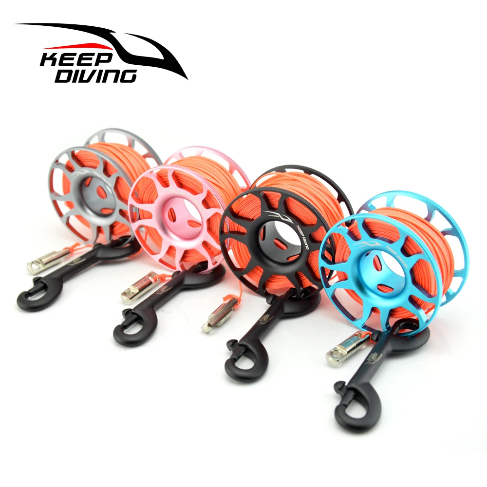 Катушка из алюминиевого сплава для подводного плавания бобина на палец с болтом