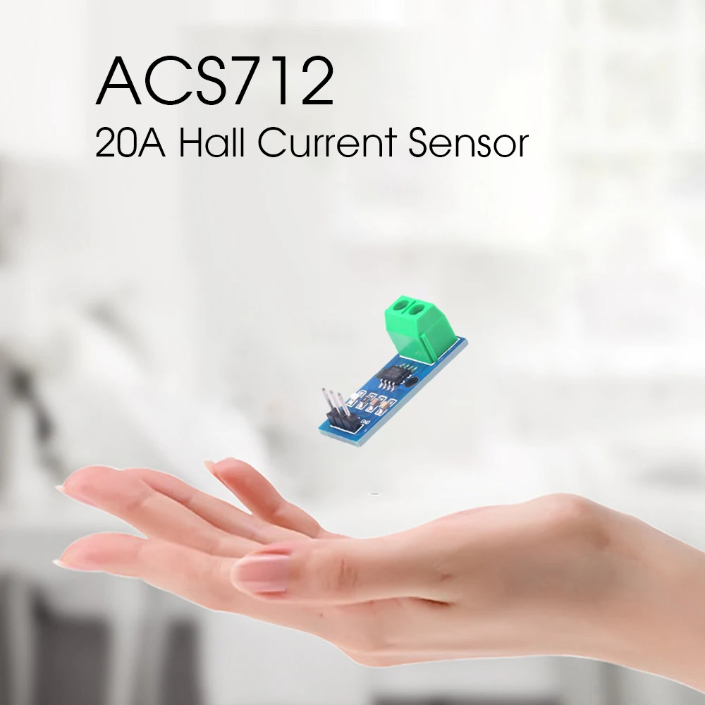 Модуль датчика тока Холла ACS712 портативный модуль для Arduino 20A | Электроника