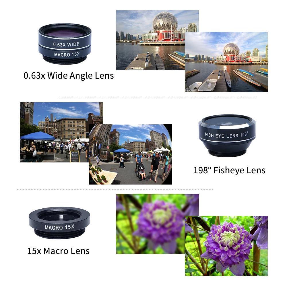 APEXEL 4в1 набор линз 10x телескоп объектив для мобильного телефона широкоугольный