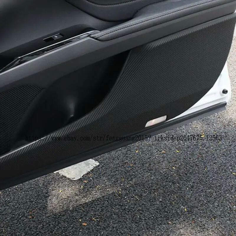 Подходит для Toyota Camry- 1 комплект черный PU дверь внутренняя защитная пленка крышка автомобиля переоборудование