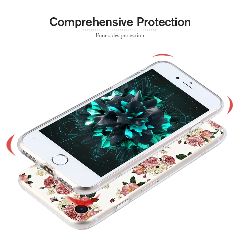 TaryTan чехол для телефона UMIDIGI One Max силиконовый бампер с цветочным рисунком UMI DIGI Pro - Фото №1