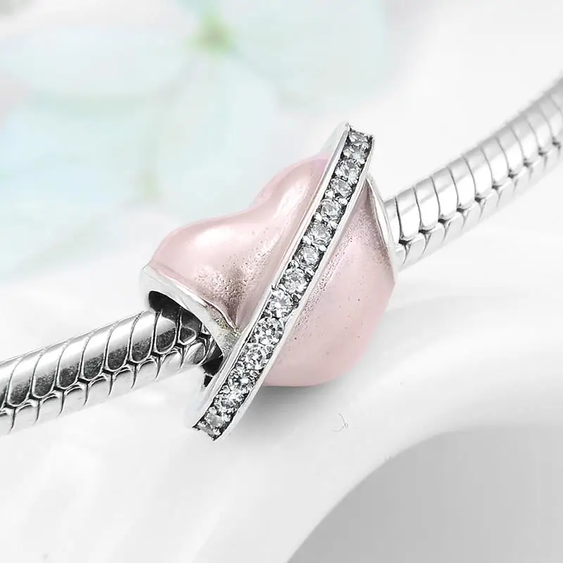 Горячая Распродажа 925 пробы серебро крылья ангела перо сердце Форма драгоценные