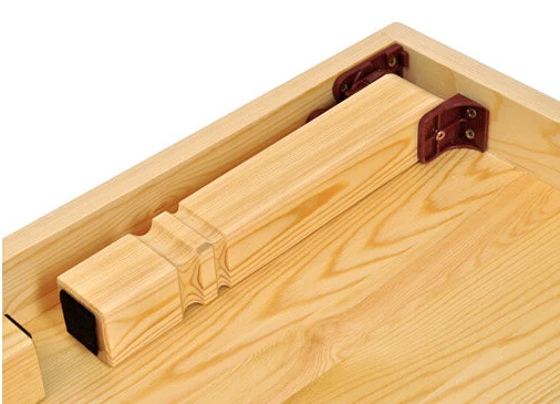 Корейский квадратный деревянный складной столик Натуральная отделка