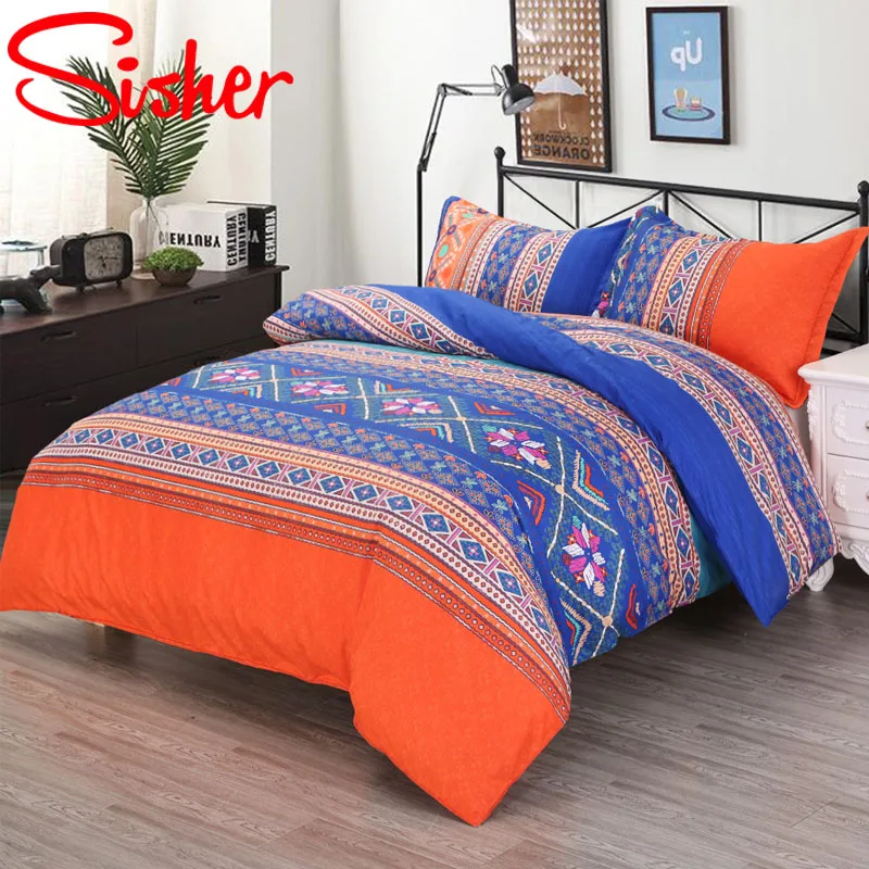 Современный классический набор пододеяльников в богемном этническом стиле