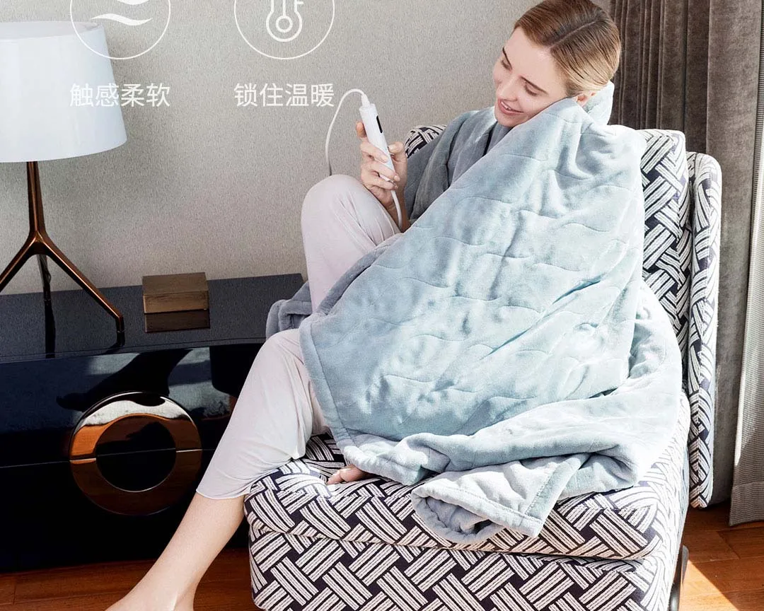 НОВОЕ ЭЛЕКТРИЧЕСКОЕ многофункциональное одеяло Xiaomi Youpin, безопасное время, интеллектуальное управление температурой, легко моется