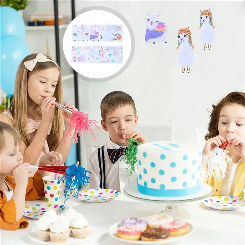 

2 Sheets Sheep Sticker Adhesive Cartoon Animal Kids Room Decor Wall Decal Nursery Room Ornament