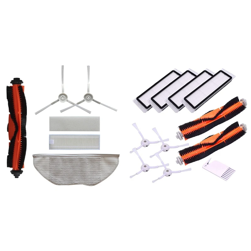 

Фильтры для основной щетки, боковая щетка для робота Xiaomi Mijia G1, Набор сменных аксессуаров для Roborock S6 S6 Pure S5 S5