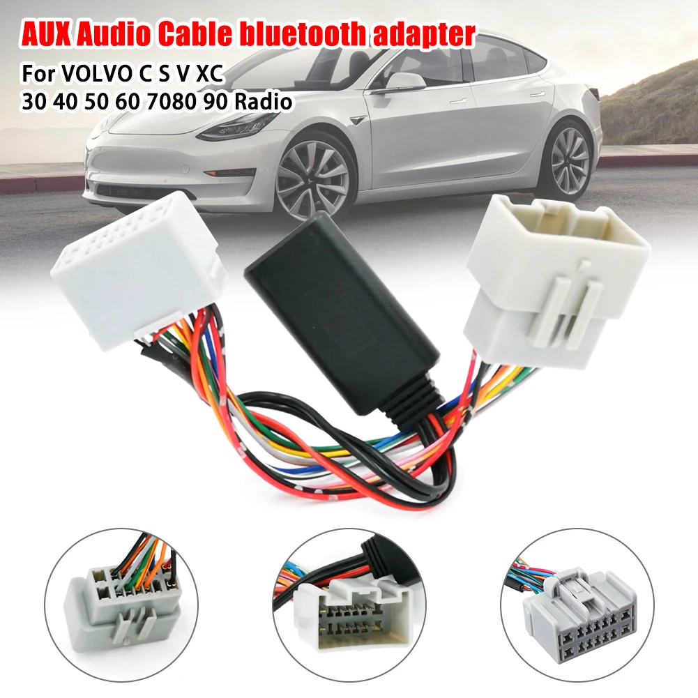 Автомобильный аудиоприемник AUX IN Bluetooth адаптер для Volvo C30 C70 S40 S60 S70 V40 V50 V70 XC70