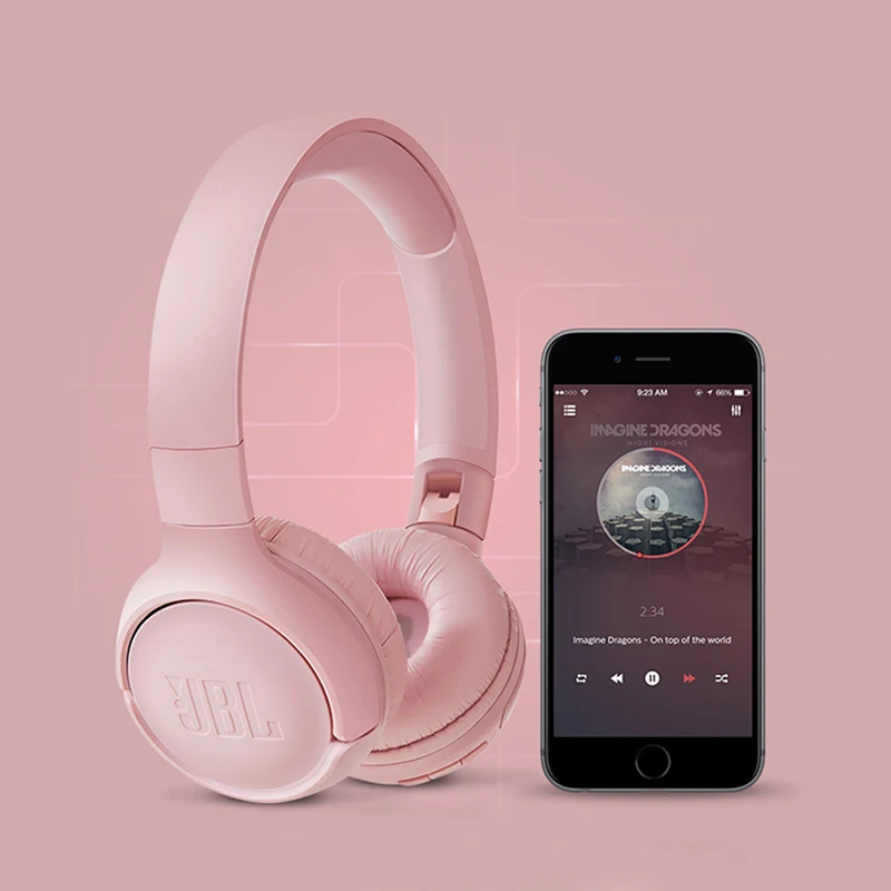 Наушники JBL T500BT с глубокими басами Спортивная игровая Bluetooth-гарнитура микрофоном