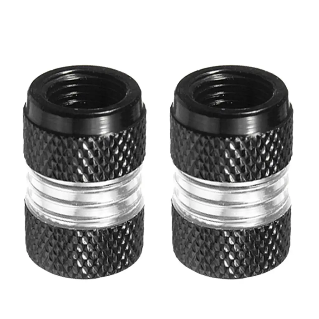 

2 X Aluminum Tire / Rim Valve / Wheel Air Port Dust Cover Stems Caps