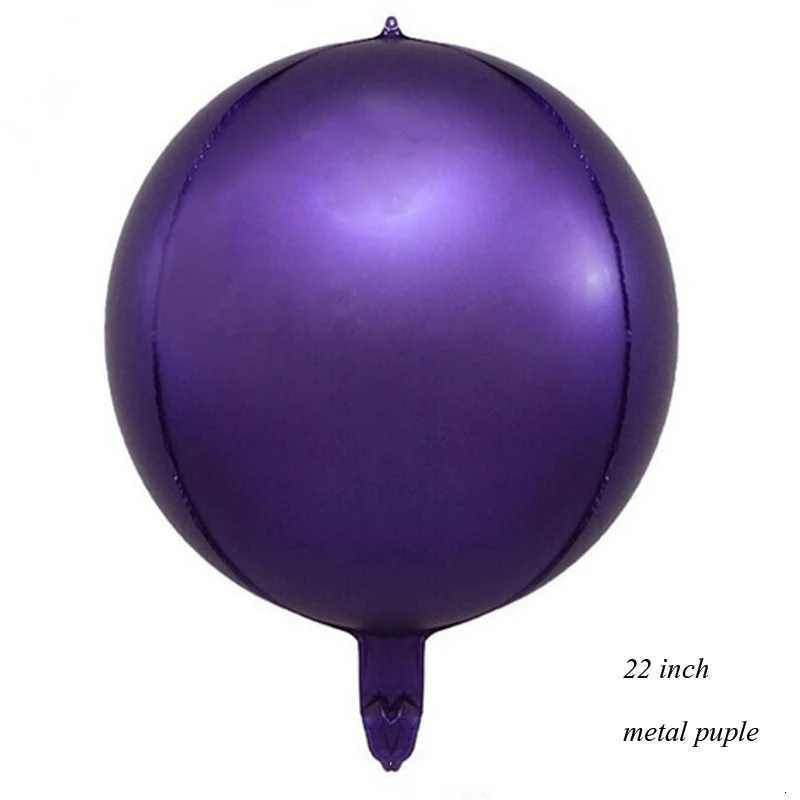 1PC metal purple 1 шт. 18/22 дюйма металлические звезды и сердце 4D диско градиент цвета шары для свадьбы и дня рождения вечерние детские Душ Декор реквизит для фотосессии принадлежности - Цвет: 1PC metal purple