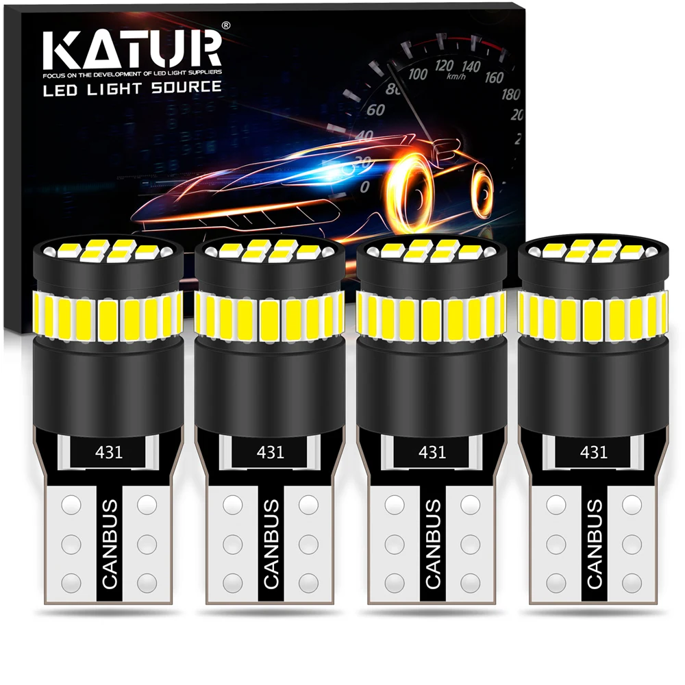 4x CANBUS W5W T10 светодиодный 194 168 светильник Whie 6000K 3014 SMD без OBC Ошибка зазор парковочный
