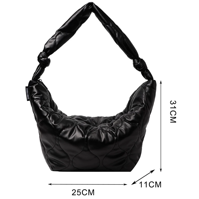 

Women Winter Shoulder Crossbody Bags for Women New Large Capacity Bag Zipper Fashion Wild Female Cotton Design Travel Bags 2021