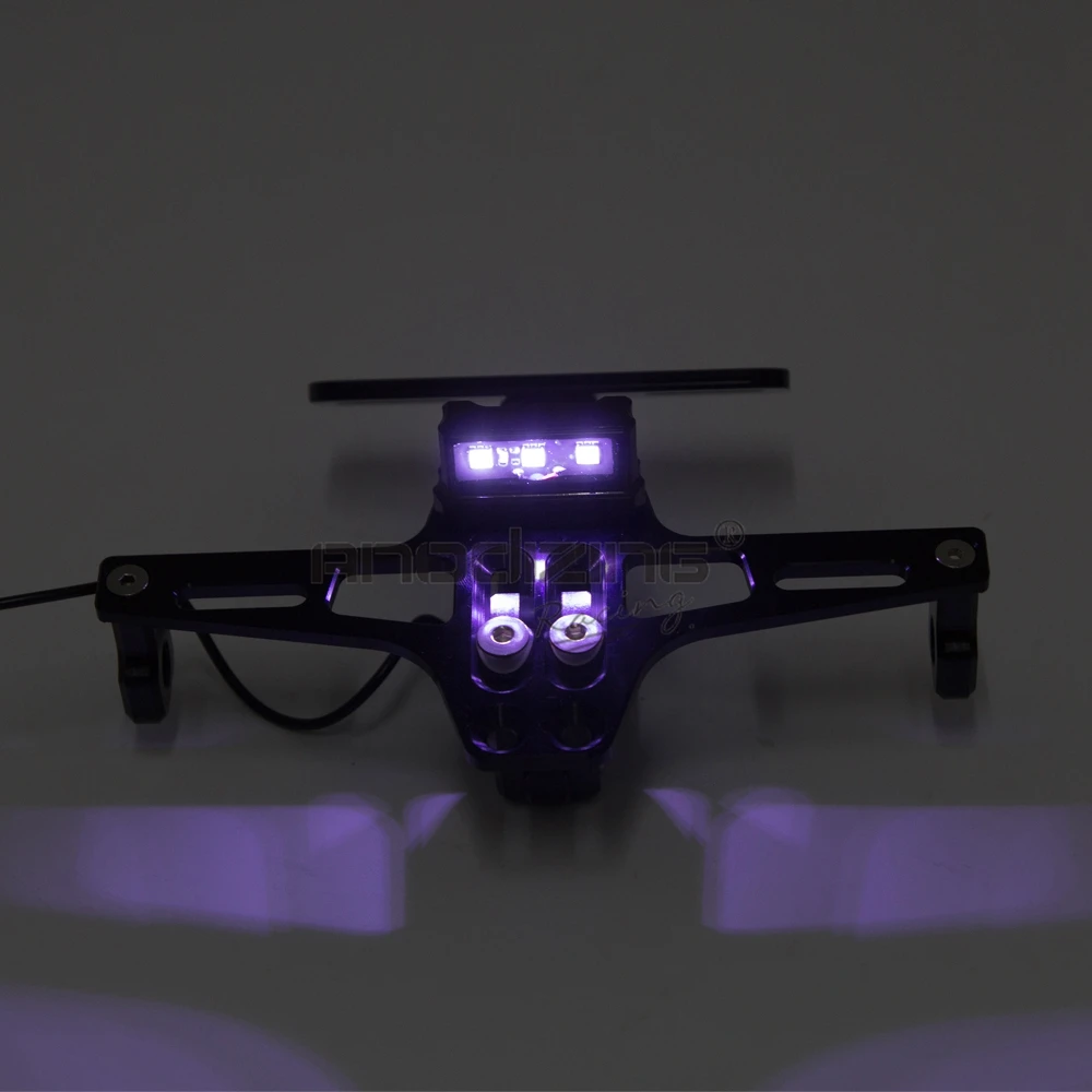 Мотоциклетная алюминиевая рама для номерного знака с регулируемым углом и