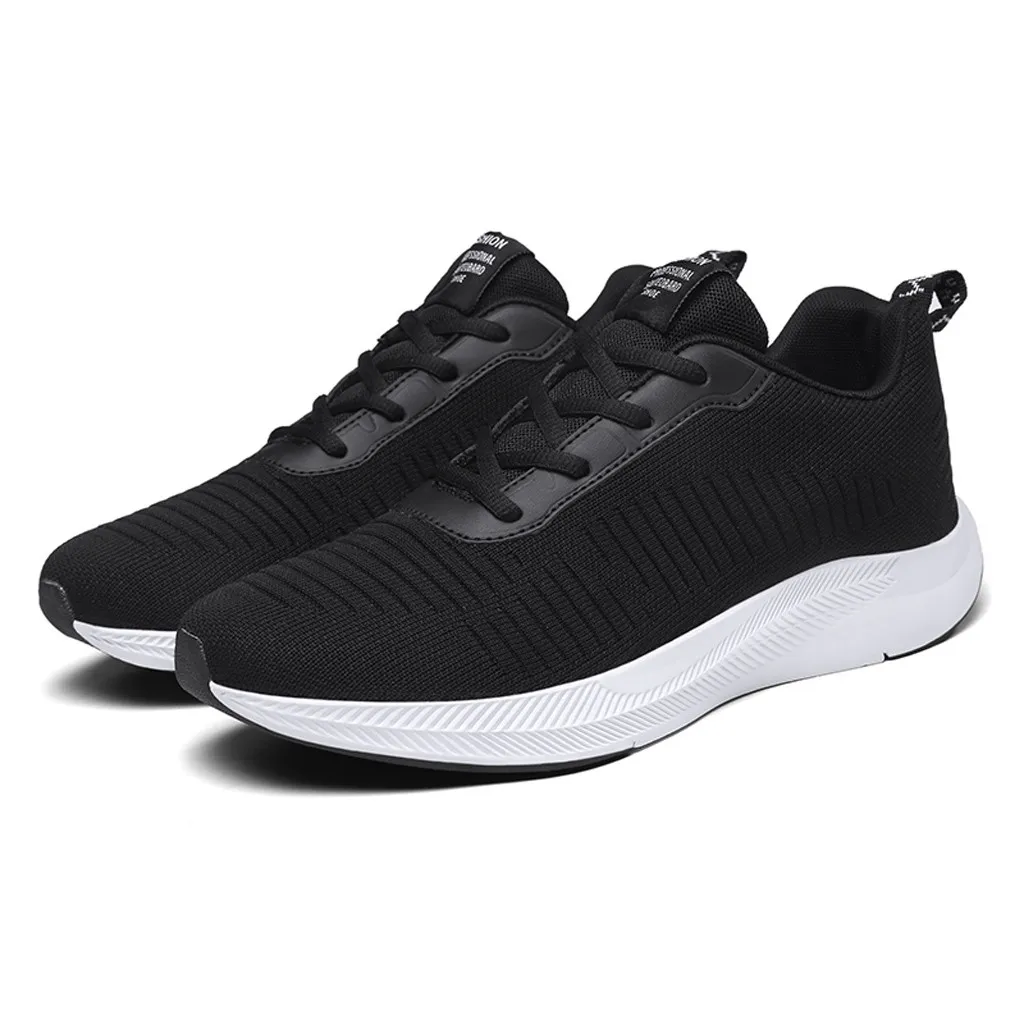 Popular Spring Autumn Men Running Shoes Couple Mesh Breathable Low-top Sneakers Lightweight Anti-slip Walking Кроссовки | Спорт и