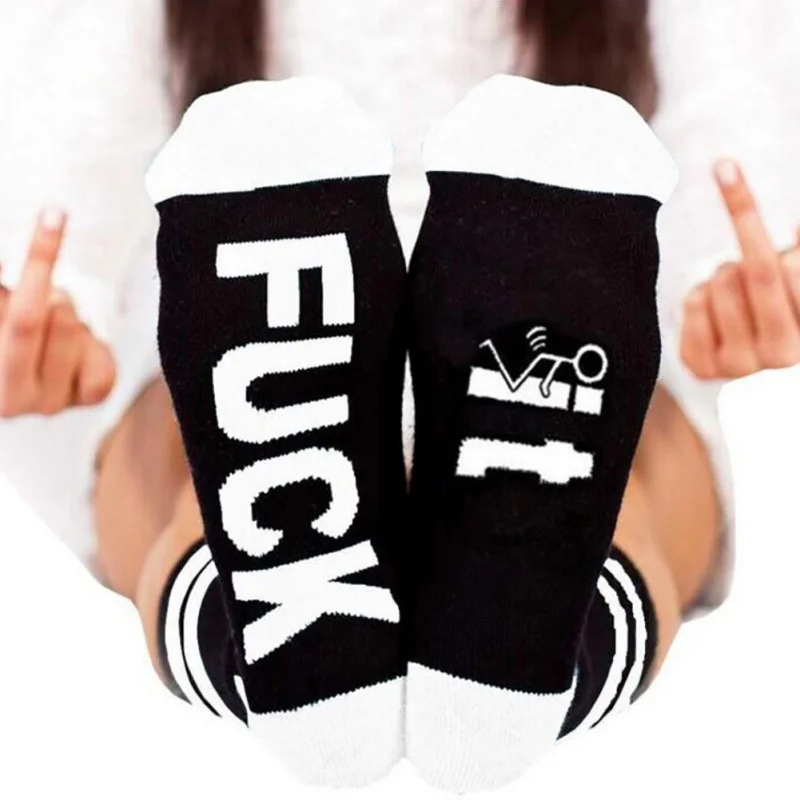 Человек Для женщин печатные буквы коттоновые носки теплые на открытом воздухе